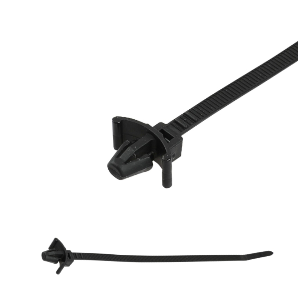 126-00184/126-00199 1-Piece  Arrowhead Mount Cable Tie,Push Mount Cable Ties for Round Hole
