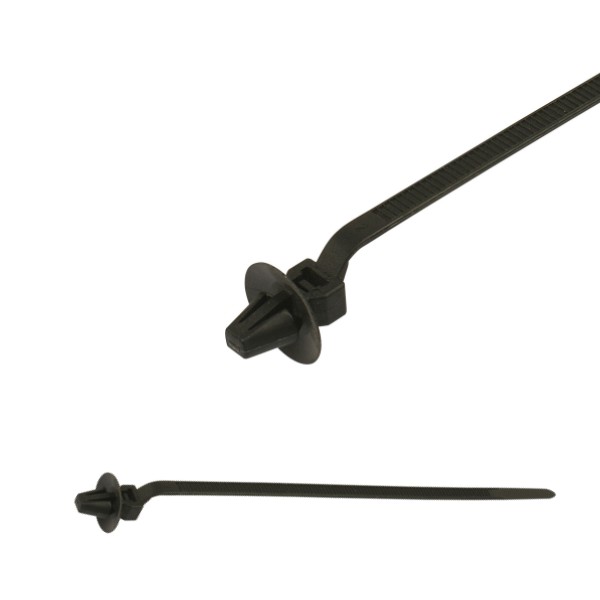 126-00203 1-Piece  Arrowhead Mount Cable Tie,Push Mount Cable Ties for Round Hole