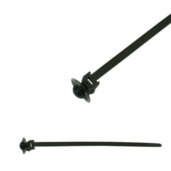 126-00218 1-Piece  Arrowhead Mount Cable Tie,Push Mount Cable Ties for Round Hole