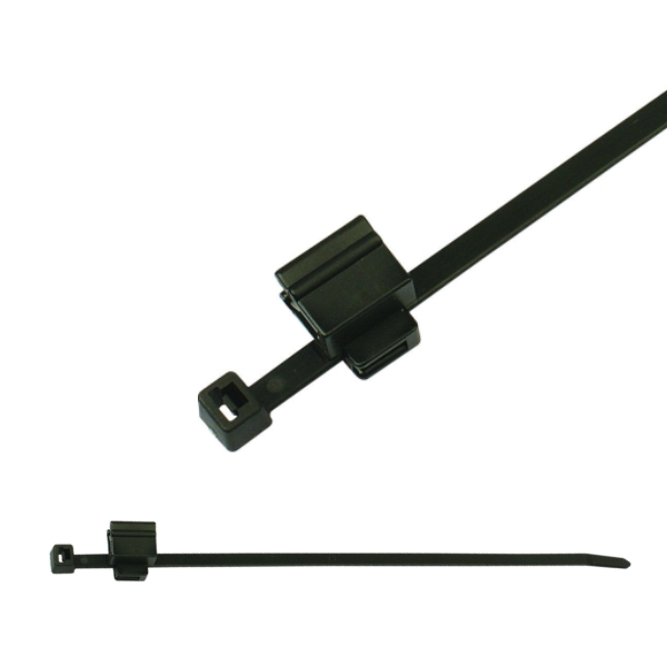 156-00529 2-Piece Fixing Cable Ties with Edge Clip