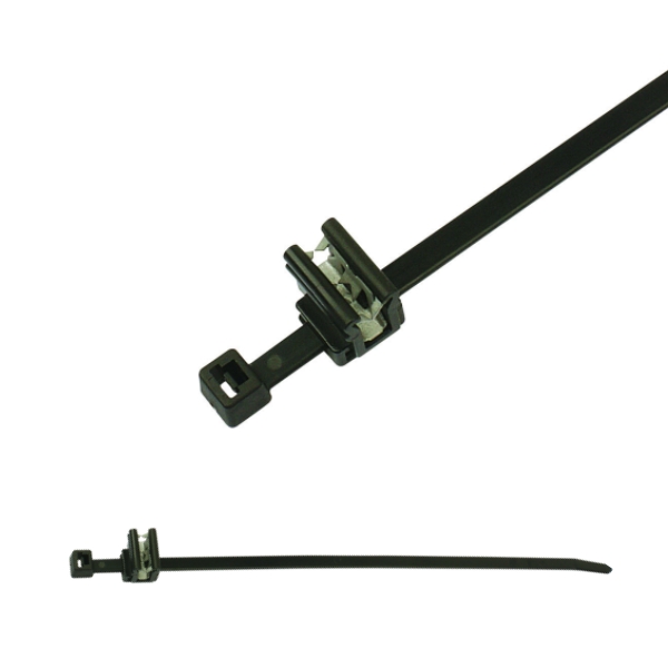 156-00615 2-Piece Fixing Cable Ties with Edge Clip
