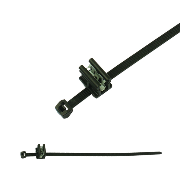 156-00621 2-Piece Fixing Cable Ties with Edge Clip
