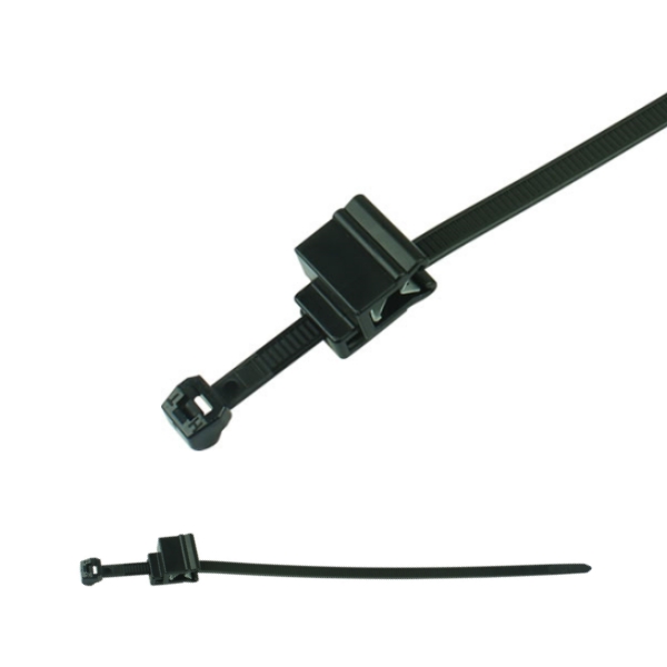 156-00622 2-Piece Fixing Cable Ties with Edge Clip