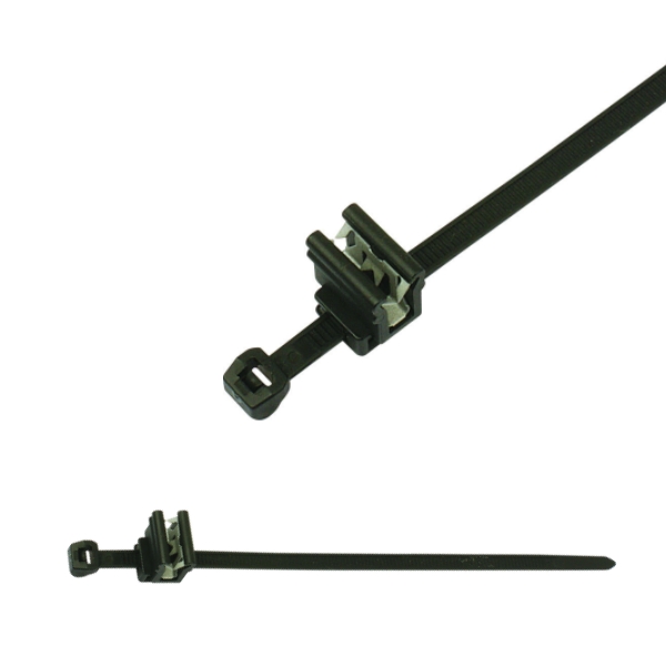 156-00642 2-Piece Fixing Cable Ties with Edge Clip