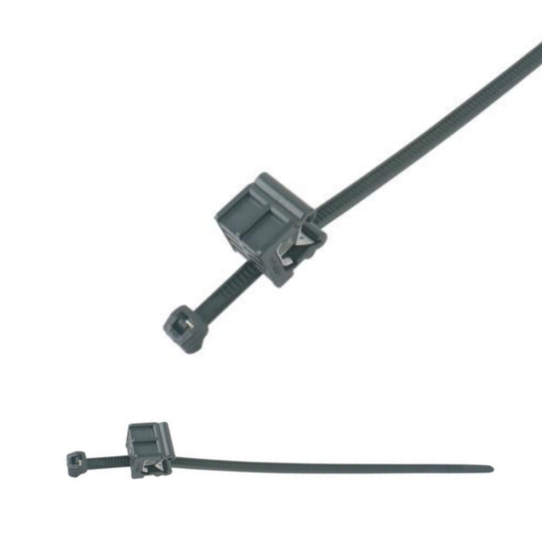 156-00646 2-Piece Fixing Cable Ties with Edge Clip
