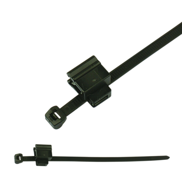 156-00684 2-Piece Fixing Cable Ties with Edge Clip