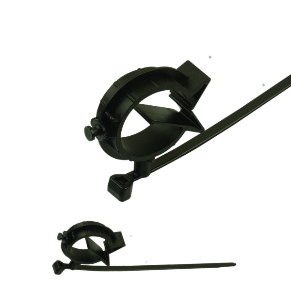 156-00696 2-Piece Fixing Cable Ties with Pipe Clip