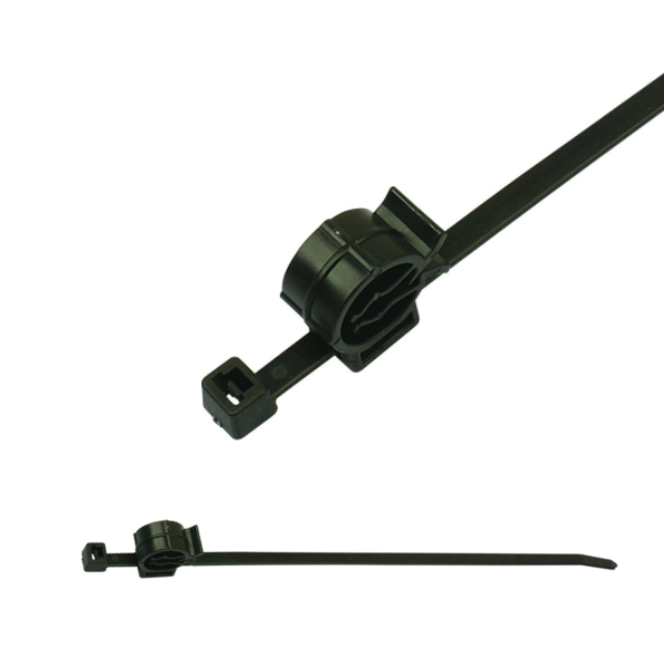 156-00767 2-Piece Fixing Cable Ties with Pipe Clip