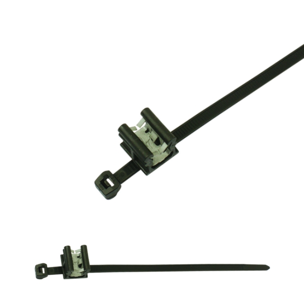 156-00830 2-Piece Fixing Cable Ties with Edge Clip