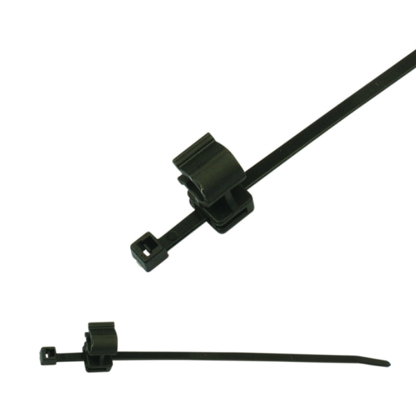 156-00836 2-Piece Fixing Cable Ties with Pipe Clip