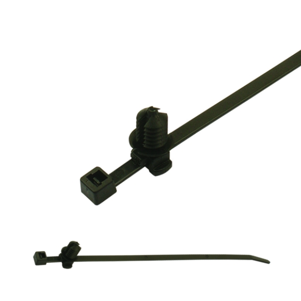156-00880 2-Piece Fir Tree Cable Tie for Hole,Push Mount Cable Ties