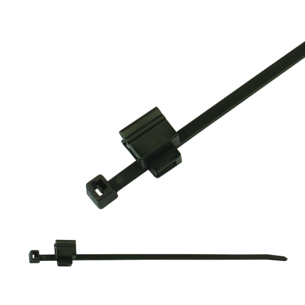 156-00896 2-Piece Fixing Cable Ties with Edge Clip