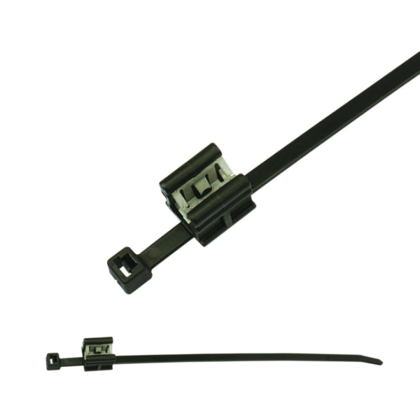 156-00897 2-Piece Fixing Cable Ties with Edge Clip