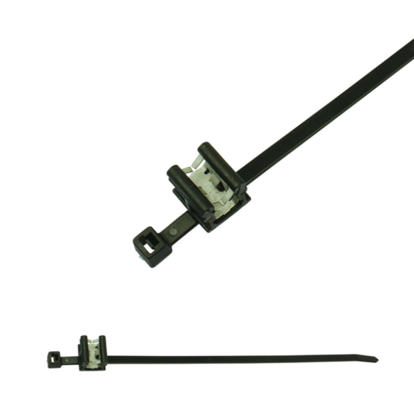 156-00898 2-Piece Fixing Cable Ties with Edge Clip