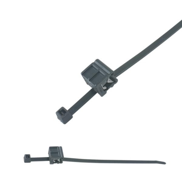 156-00908 2-Piece Fixing Cable Ties with Edge Clip