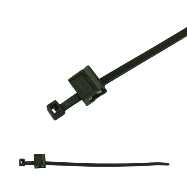 156-01095 2-Piece Fixing Cable Ties with Edge Clip
