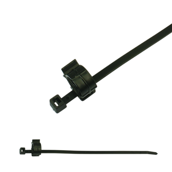156-01145 2-Piece Ngalereskeun Cable dasi jeung pipe Klip