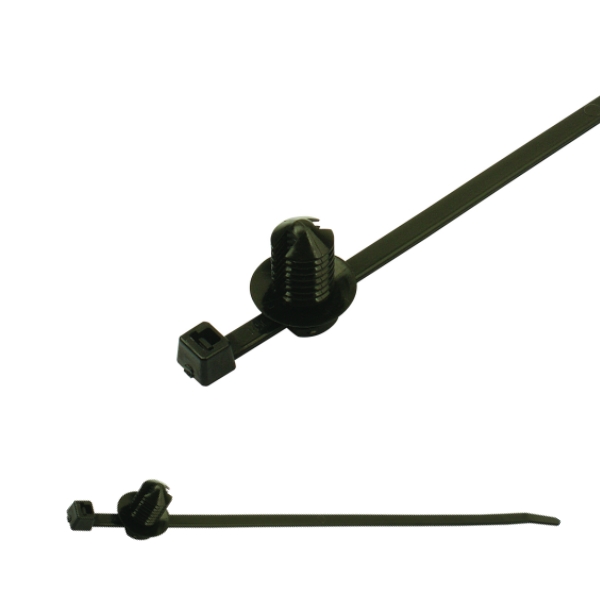 156-01201 2-Piece Fir Tree Cable Tie for Hole,Push Mount Cable Ties