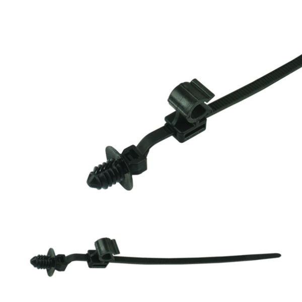 156-01319 2-Piece Fixing Cable Ties with Pipe Clip