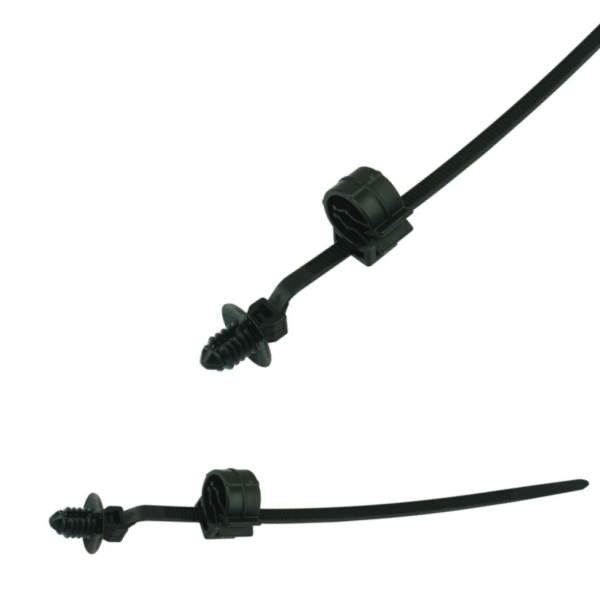 156-01387 2-Piece Fixing Cable Ties with Pipe Clip