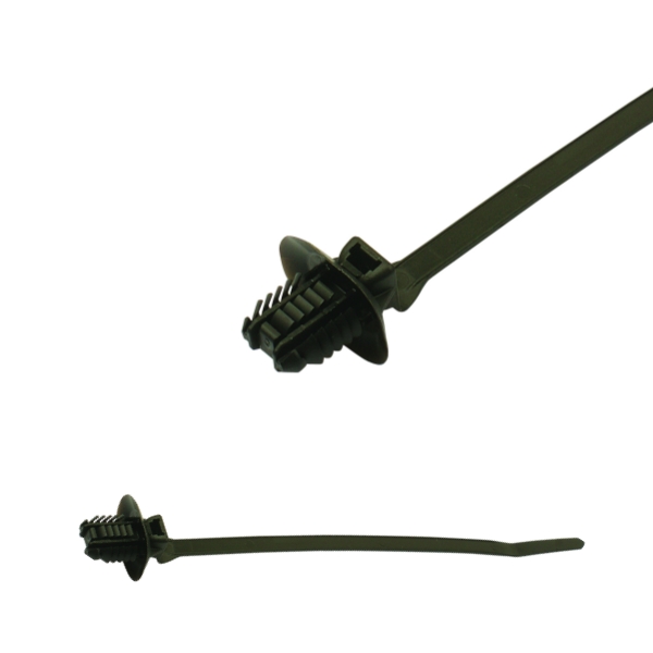 157-00253 1-Piece Fir Tree Cable Tie for Oval Hole,Push M...