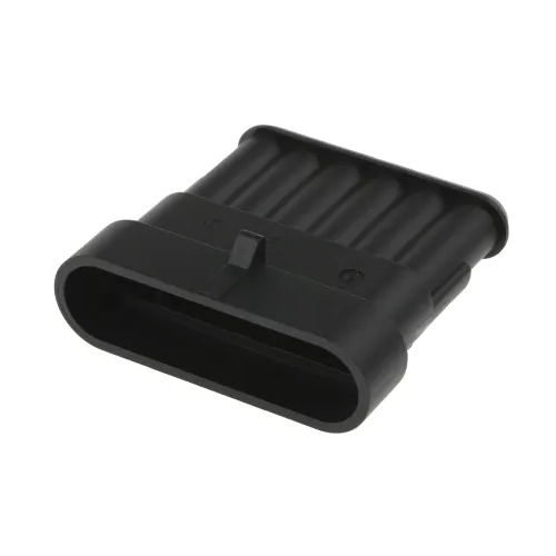 282108-1 Tab 6 Cav, Black, Male Connector Housing, 6 Pin