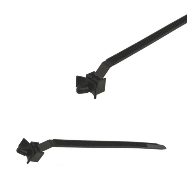 7047-3640-30 1-Piece  Arrowhead Mount Cable Tie,Push Mount Cable Ties for Round Hole