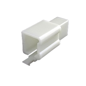 6030-4991 Tab 4 Cav, White, Male Connector Housing, 4 Pin