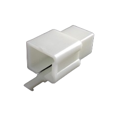 6030-6991 Tab 6 Cav, White, Male Connector Housing, 6 Pin