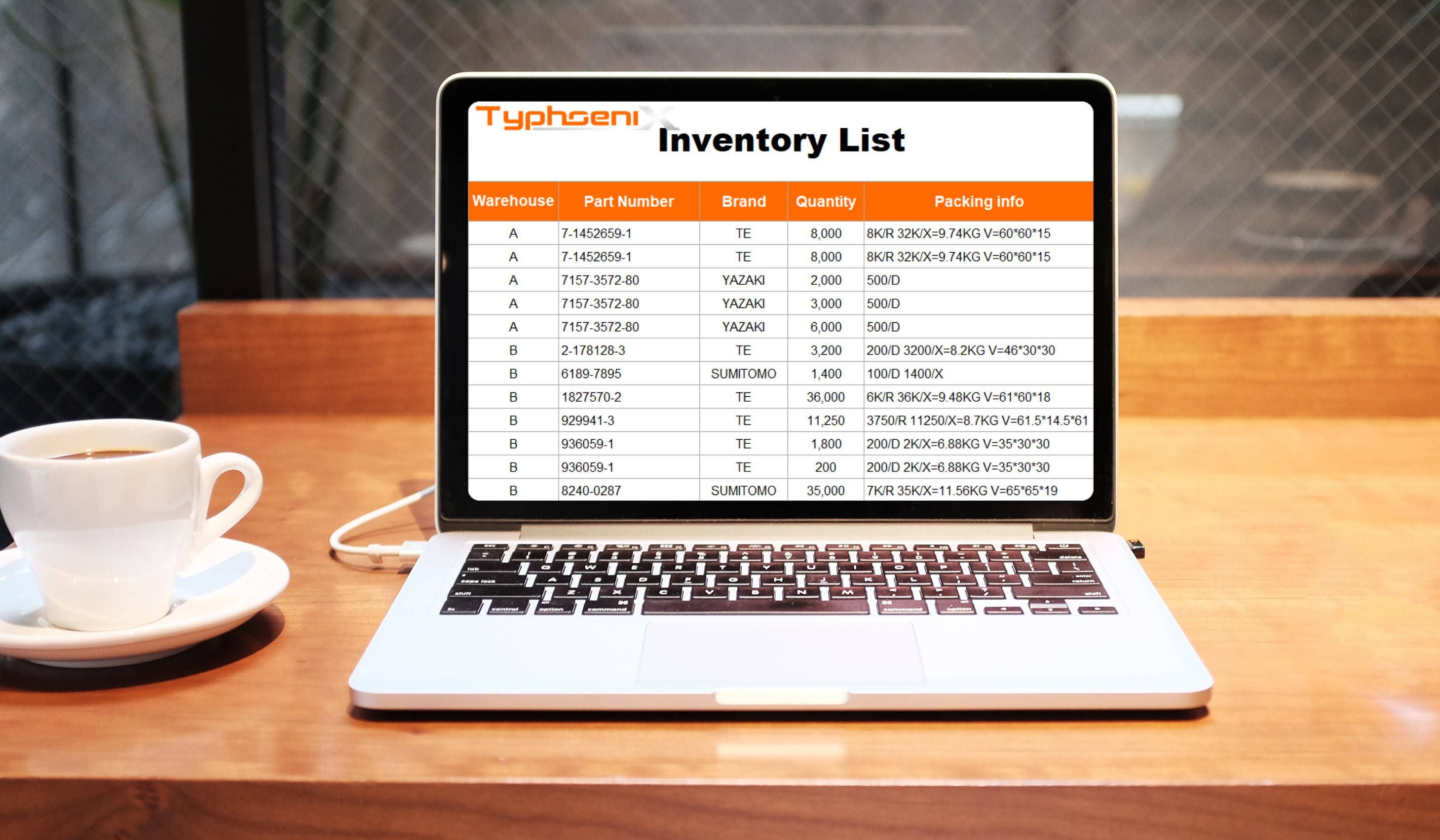 Typhoenix inventory list