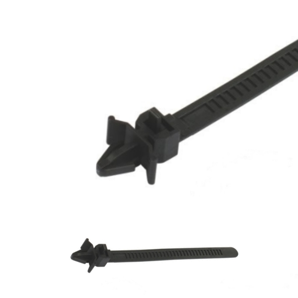 XJ-17 1-Piece  Arrowhead Mount Cable Tie,Push Mount Cable Ties for Round Hole