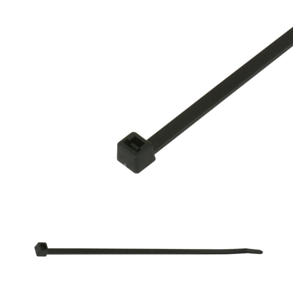 ZD150×3.6 1-Piece Black Zip Tie for Bundle diameter Φ1.5-Φ35
