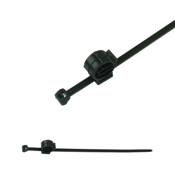 ZD200-05 2-Piece Fixing Cable Ties with Pipe Clip