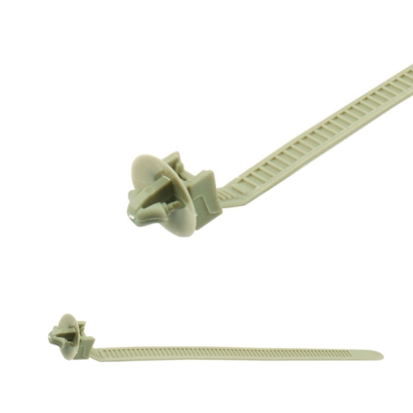 ZDG155 × 6.4-A 1-Piece Arrowhead Mount Cable Tie, Push Moun...