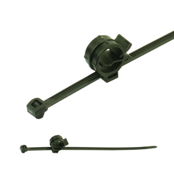 ZDKQ200×4,8 2-teilige Befestigungskabelbinder mit Rohrschelle